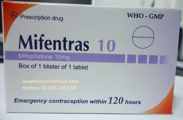 Thuốc tránh thai 120 giờ Mifentras 10